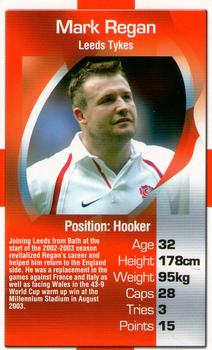 2003 Top Trumps England Rugby Heroes #NNO Mark Regan Front